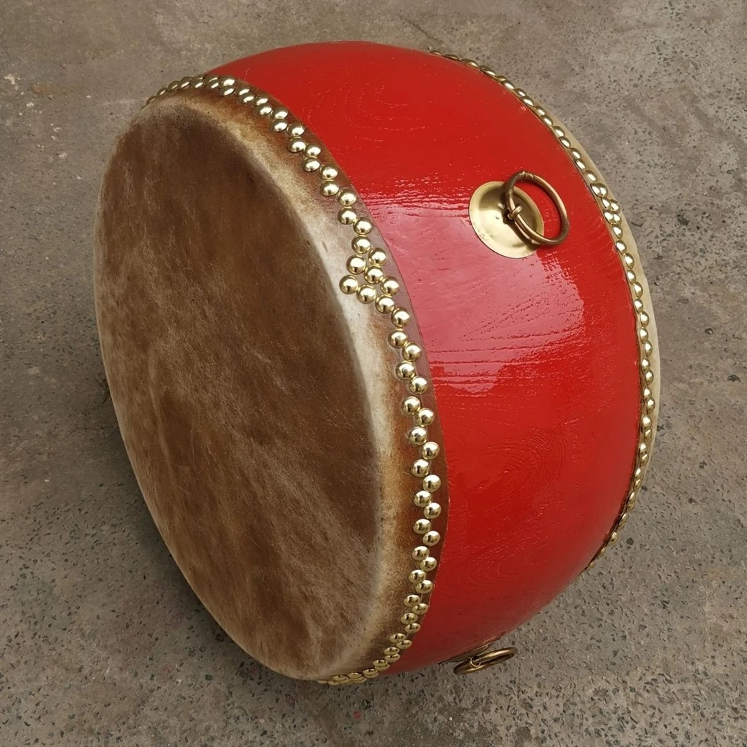 优质实木打造黄牛皮大鼓成人锣鼓队演出用战鼓道场鼓河南特色大陆