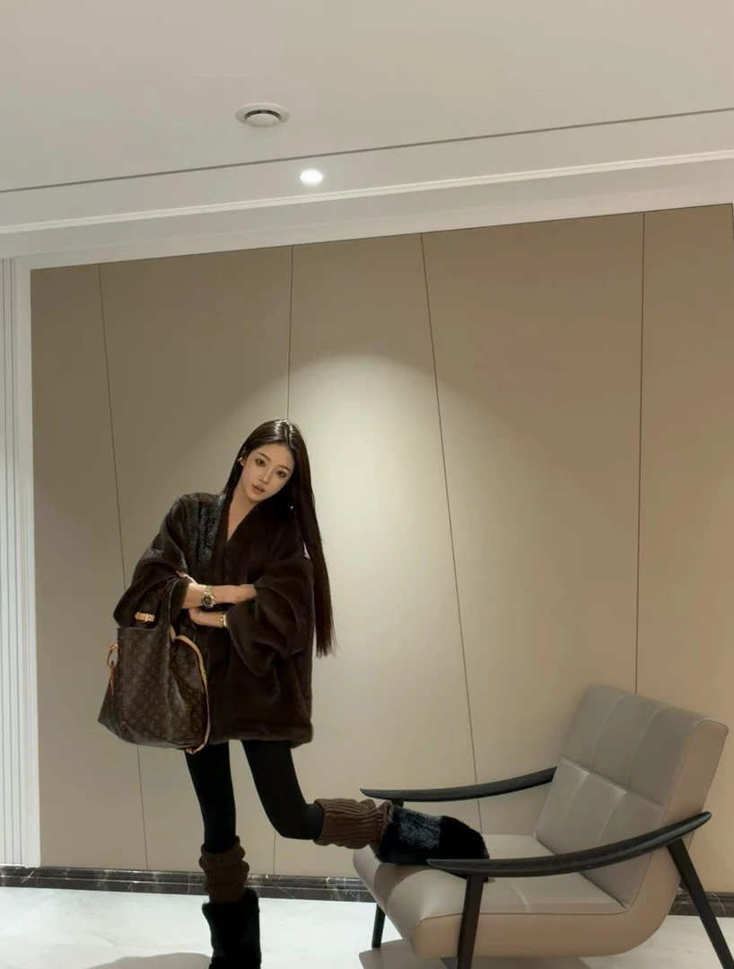 本命欧貂 清冷老钱慵懒松弛不挑人披肩款百搭冬季外套