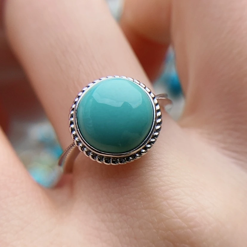 【闪购商品】绿松石原矿绿松石银S925镶嵌