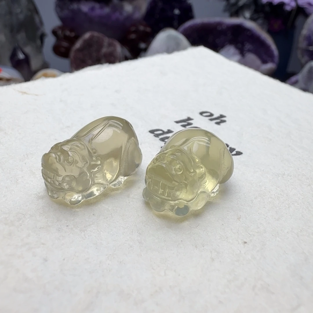 紫晶摆件未镶嵌貔貅