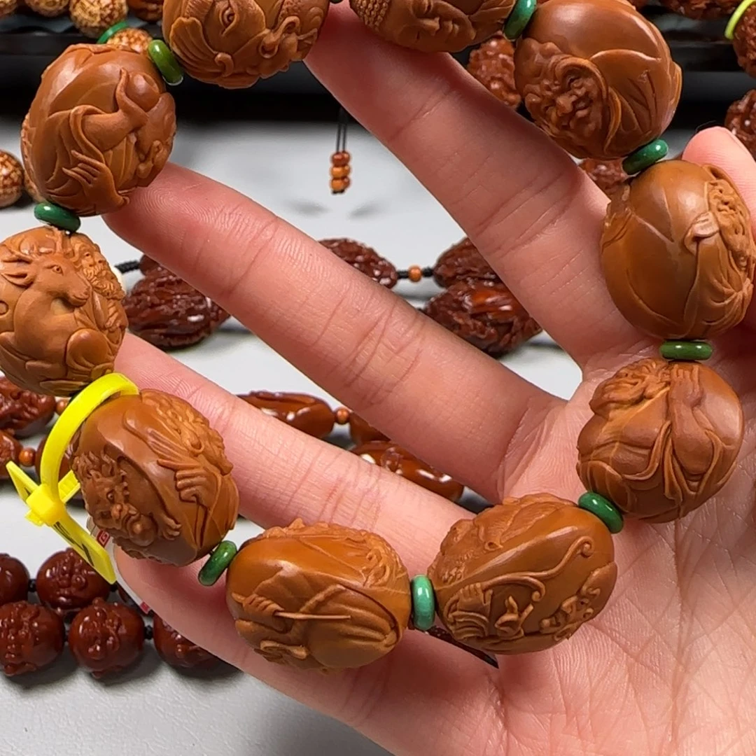 手串橄榄核铁核十八罗汉手串