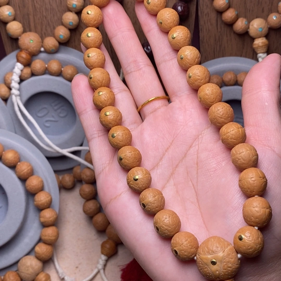 今***吗手串凤眼菩提12mm➕手持铜钉