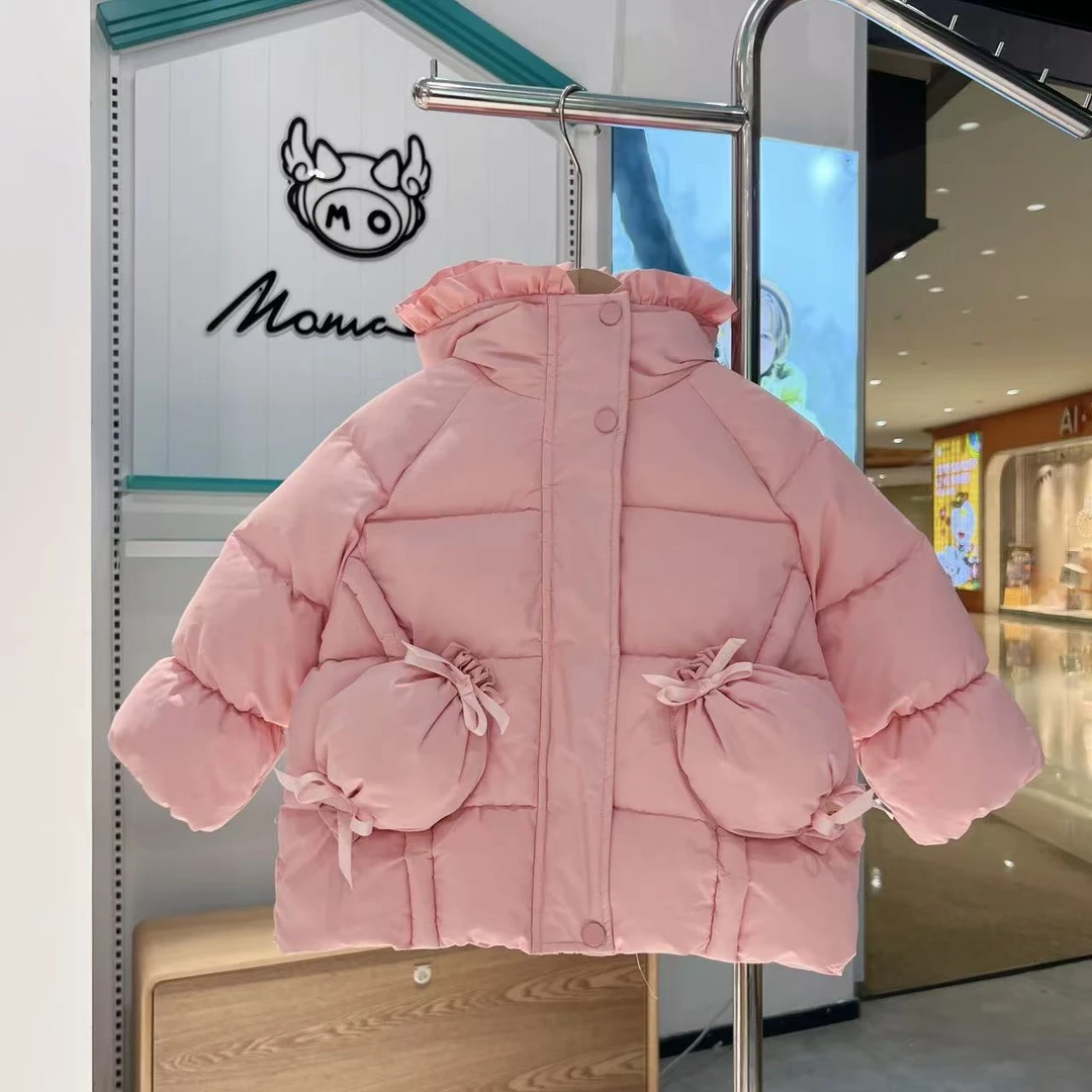 MOMOCO冬季新款女童甜美棉服外套75830101171