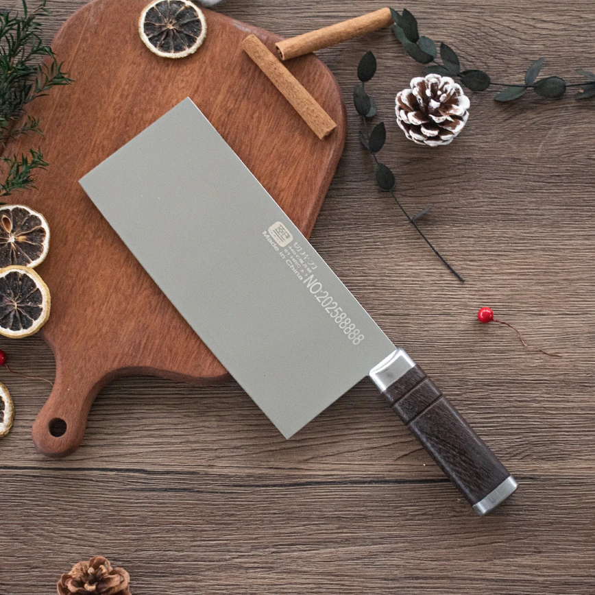 通体440C高碳不锈钢全渐薄厨师桑刀切片刀中式菜刀鱼生刀商用方柄