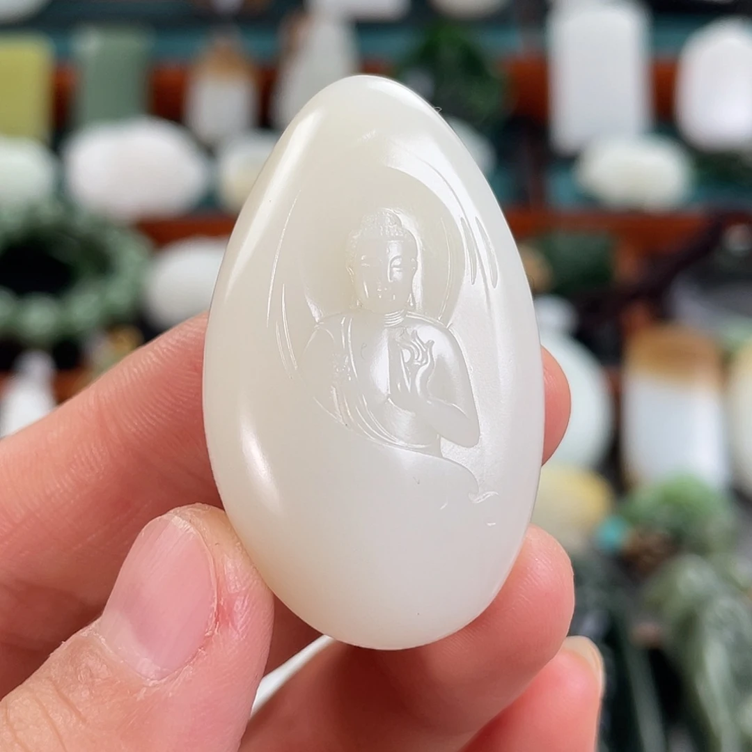 和田玉未镶嵌挂件