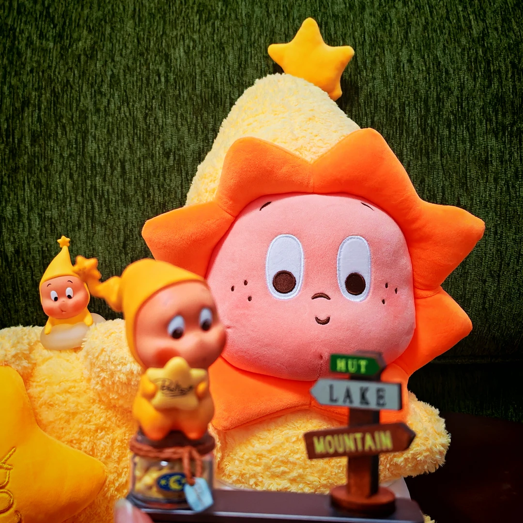 治愈系可爱公仔毛绒玩具礼物陪睡抱枕星星人抱枕