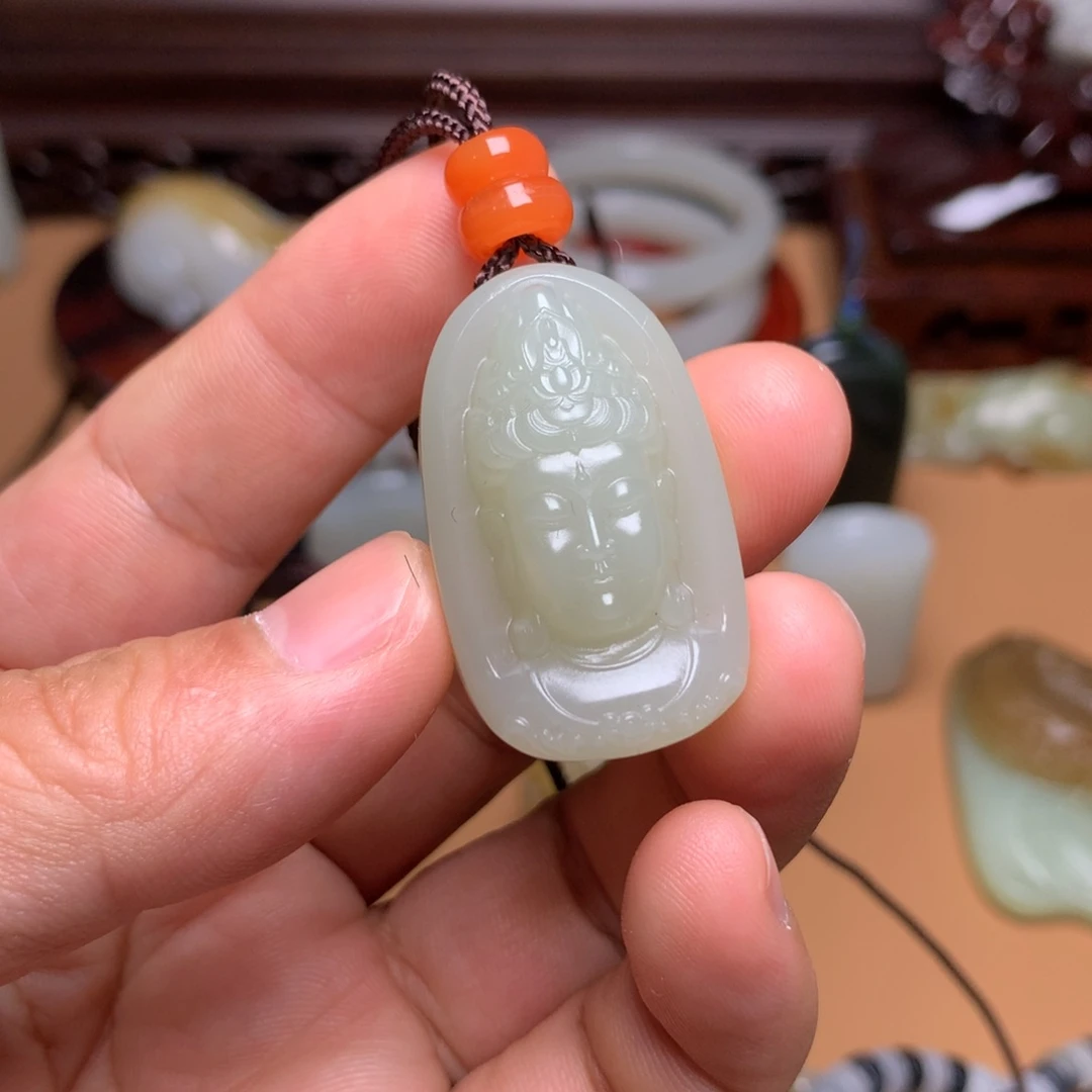 和田玉颈饰未镶嵌吉*尼