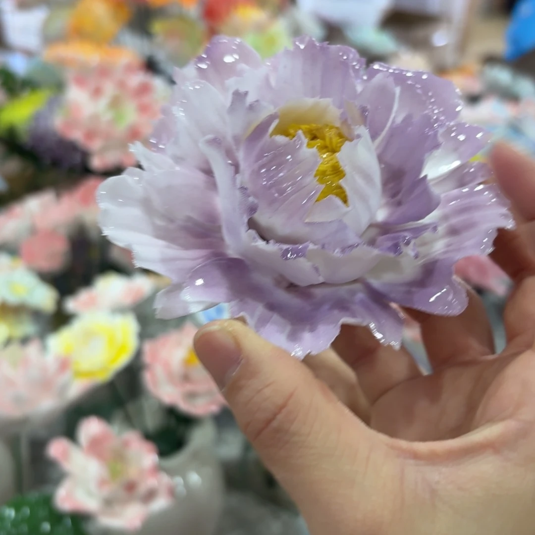 陶瓷花拍满20元发货，爱退款拉黑