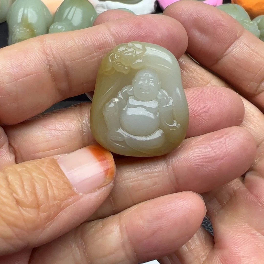 和田玉（糖玉）未镶嵌吊坠(不含链)