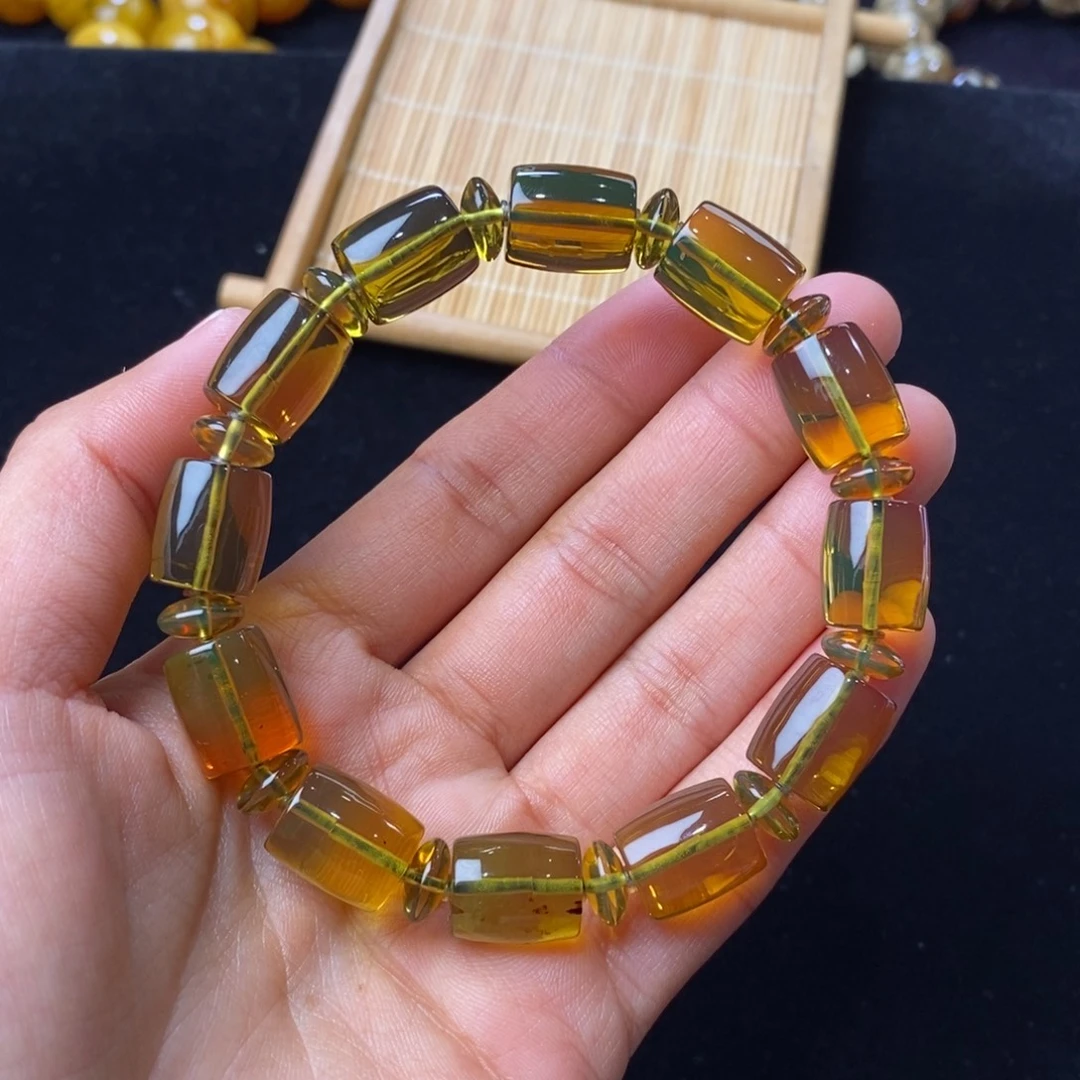 琥珀未镶嵌颈饰11mm