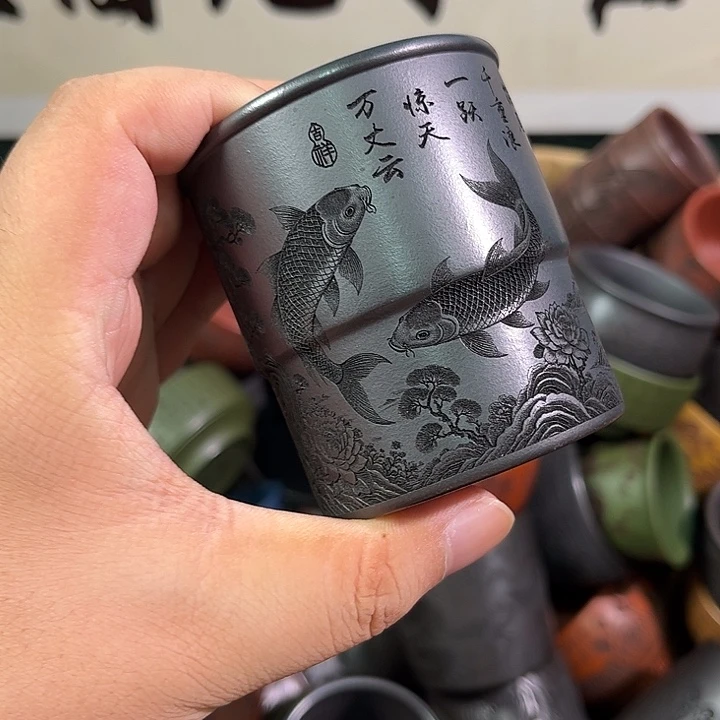 茶杯紫砂全手工紫砂主人杯