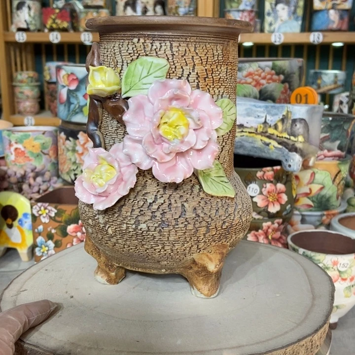 红陶景德镇艺术手绘作品