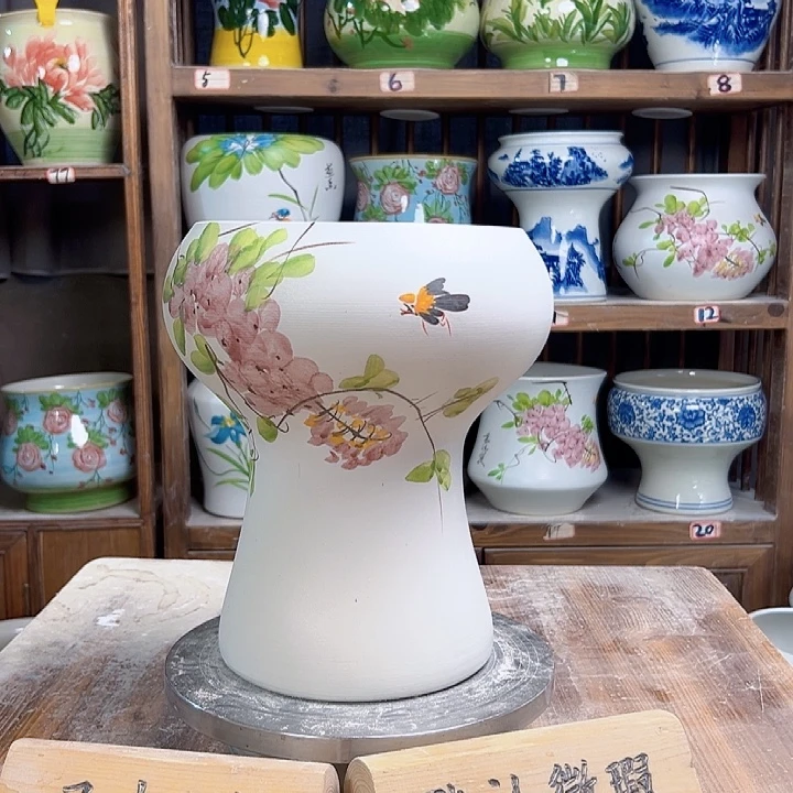 陶瓷蘑菇紫藤款新款陶瓷陶瓷陶瓷