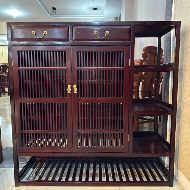 非洲酸枝木 1米2鞋柜 全榫卯结构（188）