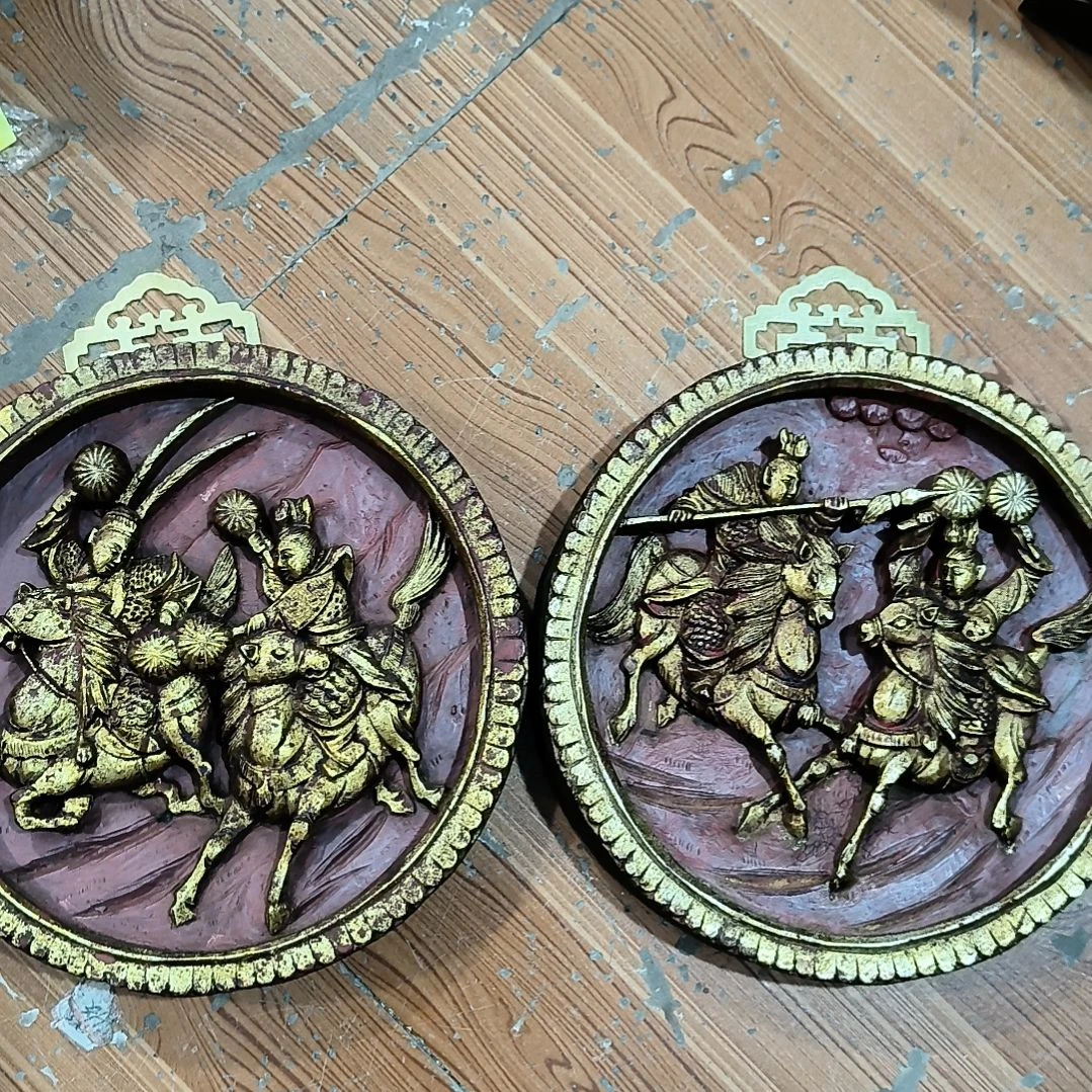 毓***艺香榧木木雕花板，一物一拍