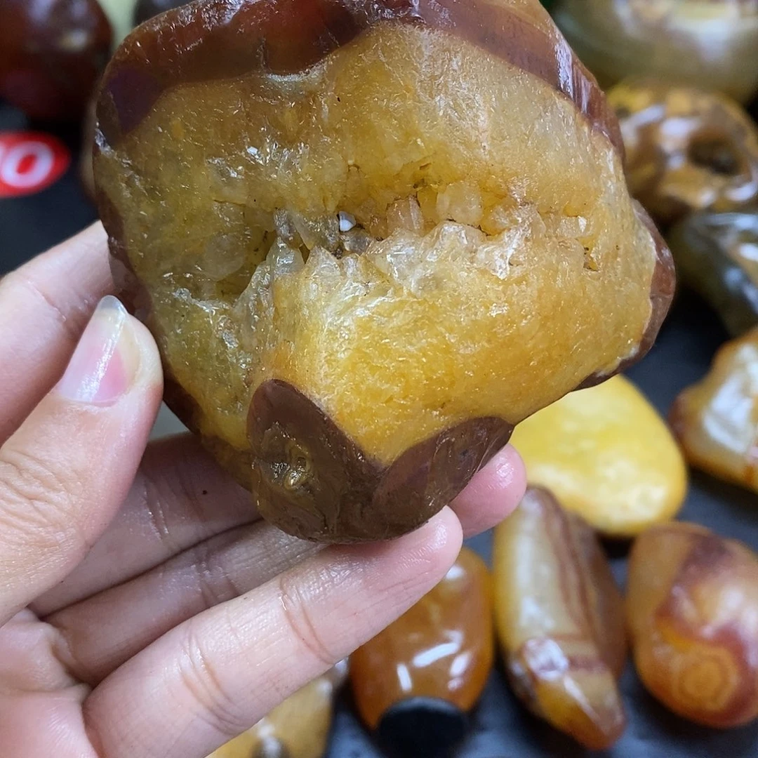 玛瑙/玉髓未镶嵌手把件