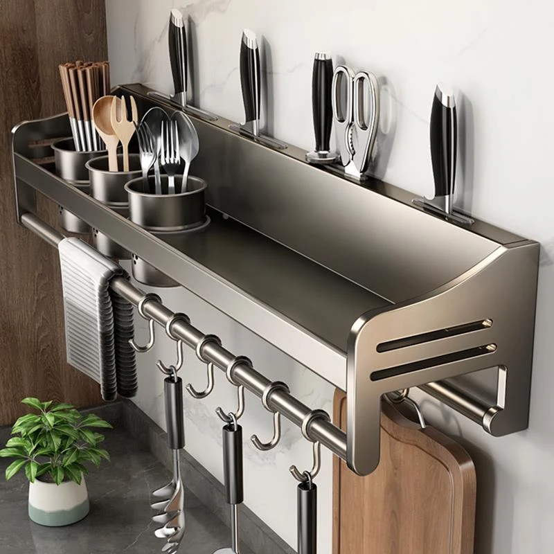 多功能刀架厨房刀具用品置物架筷笼一体收纳架筷子筒壁挂式免打孔