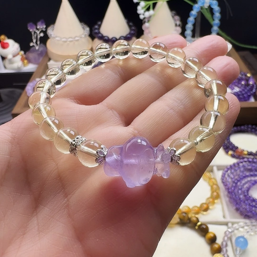 水晶手链未镶嵌黄水晶