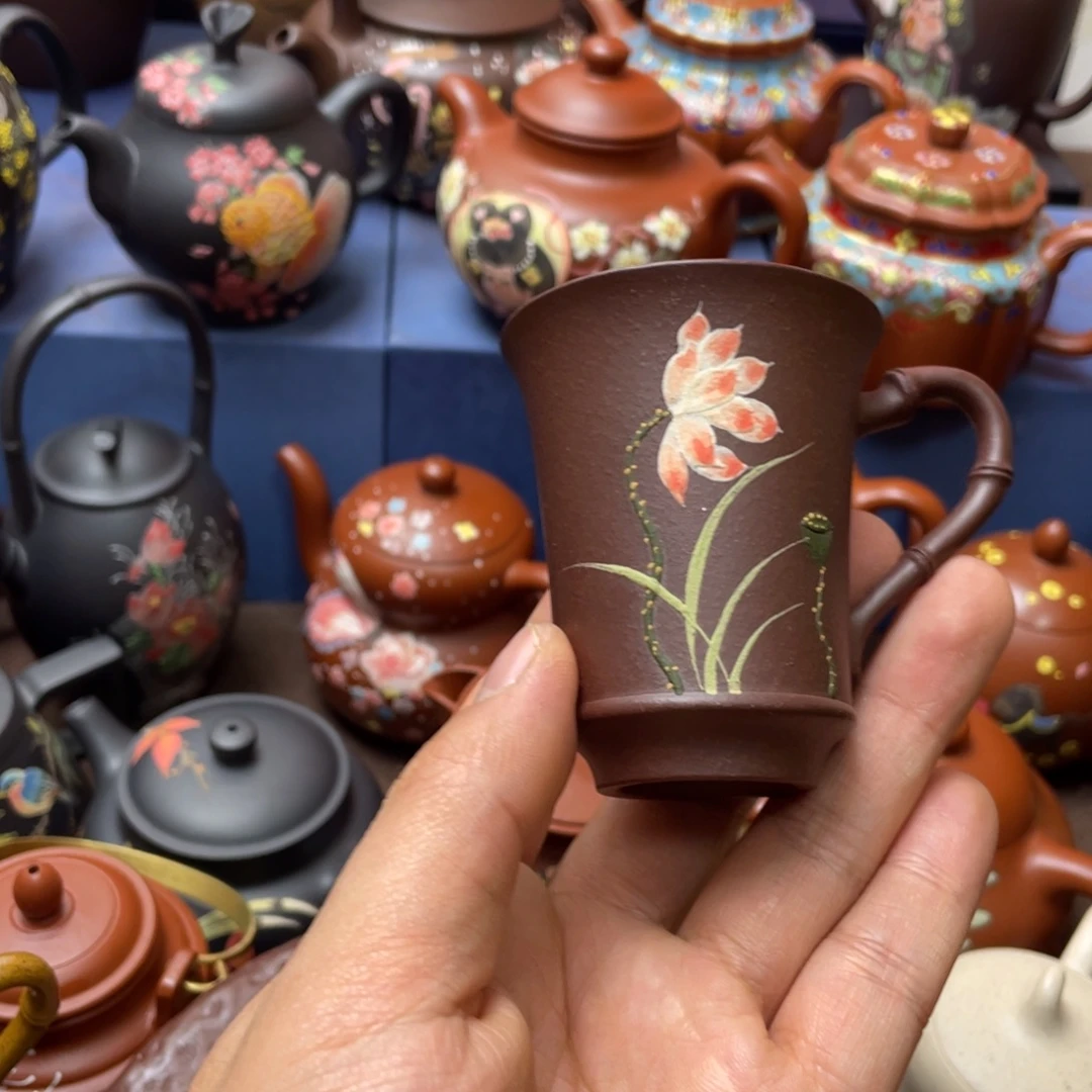 紫砂茶杯紫砂主人杯60cc