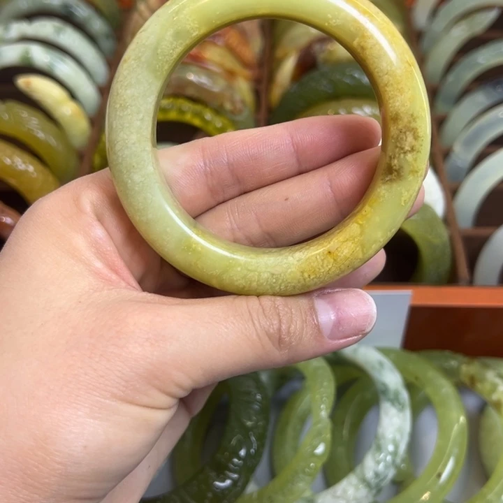 蛇纹石玉合金手镯