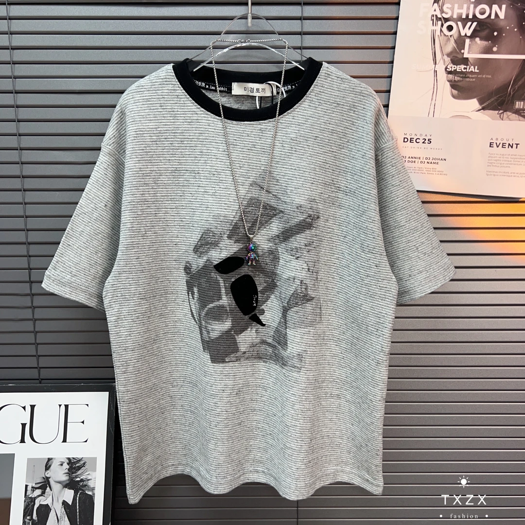 TX-25SDY58夏季新款中大童亲子潮酷嘻哈半袖宽松时尚短袖T恤