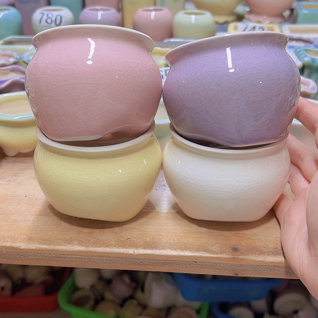 陶瓷花盆当场满12包邮