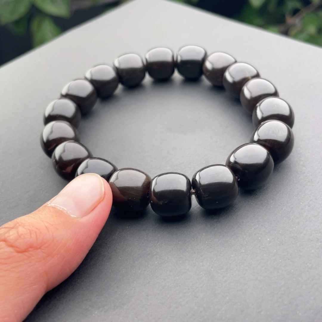 沐***1石英质玉未镶嵌黄蜡石树化手串