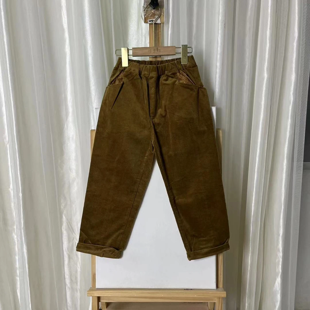 456咖色裤子3563
