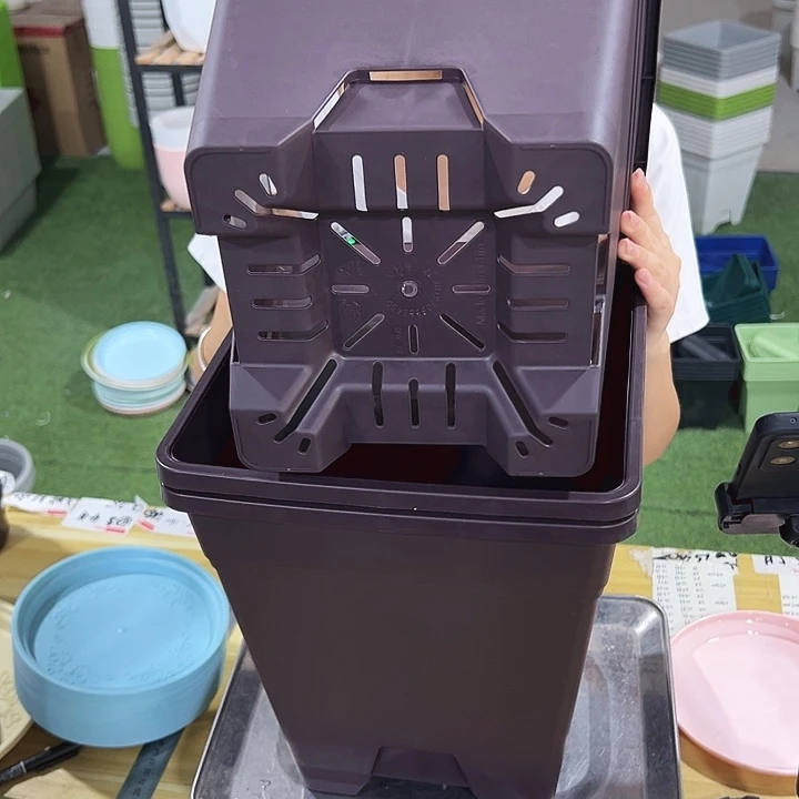 特价方盆口26高28紫砂无托3只