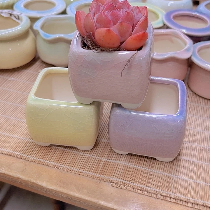 陶瓷花盆当场满12包邮