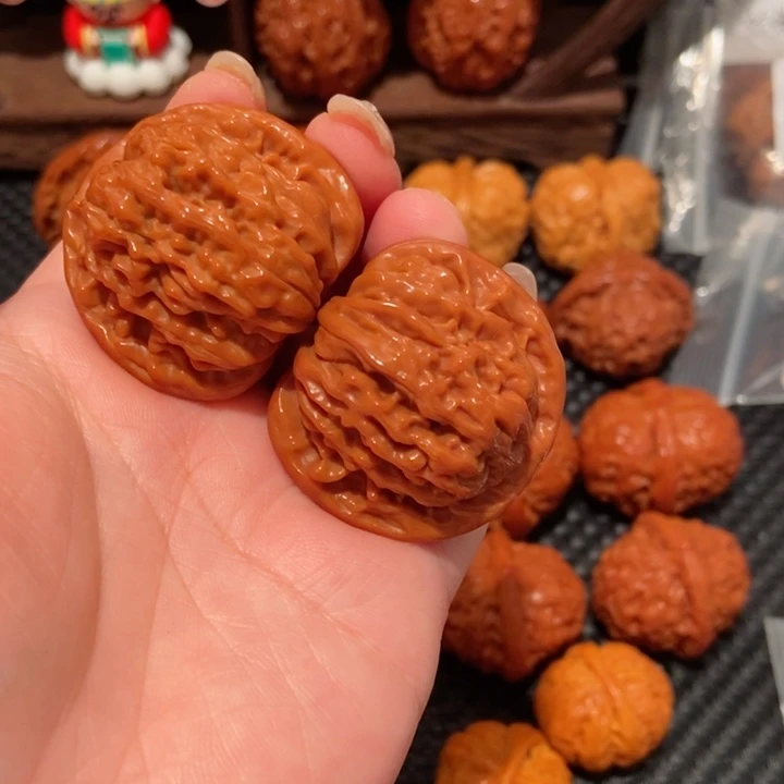 文玩核桃把件小*39.4尺寸四座楼1277