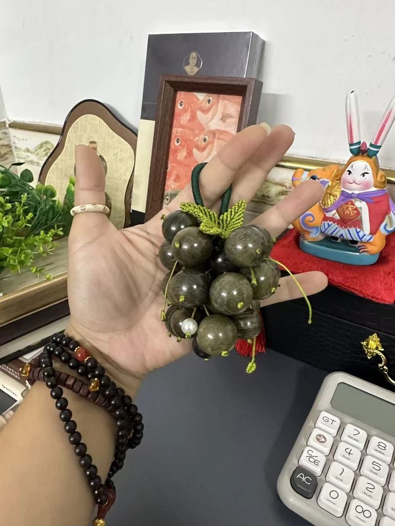 海南珍木阴沉垒手工葡萄车挂