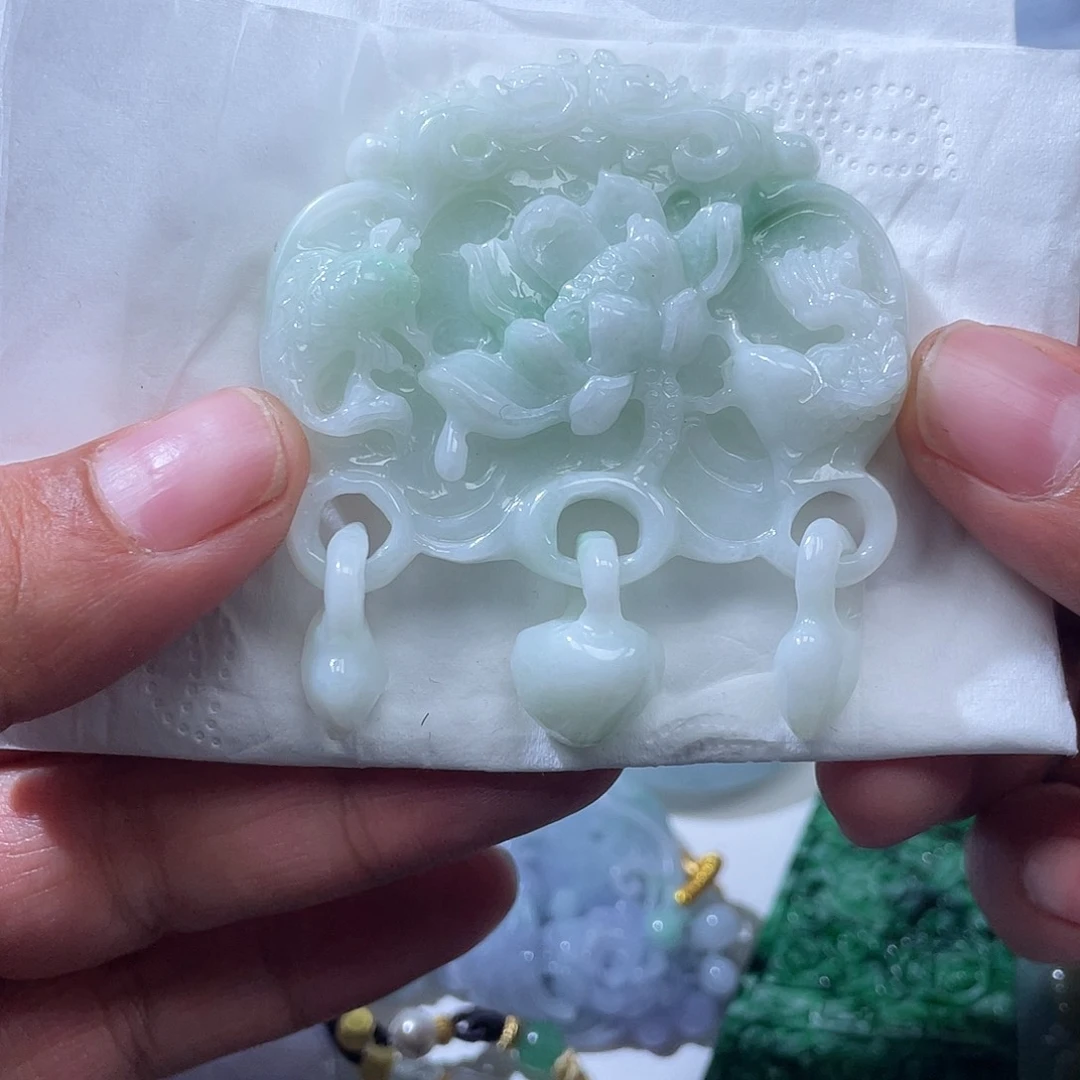 颈饰未镶嵌翡翠翡玉缘翡翠