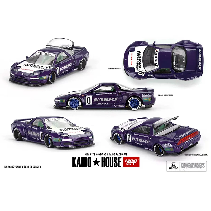 KAIDO+MINIGT 1:64 本田 NSX Racing V2 合金汽车模型 #KHMG173