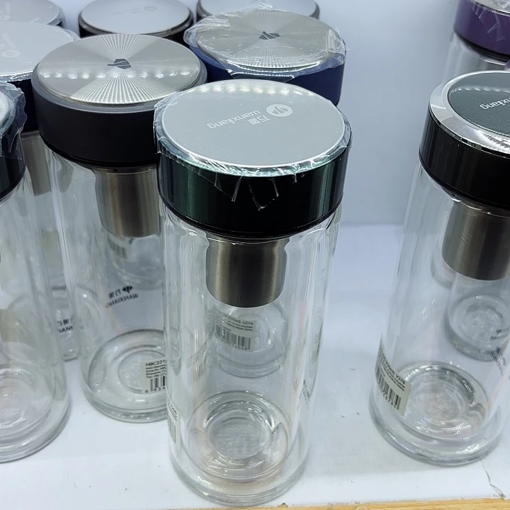 万象品牌双层玻璃杯V266绿