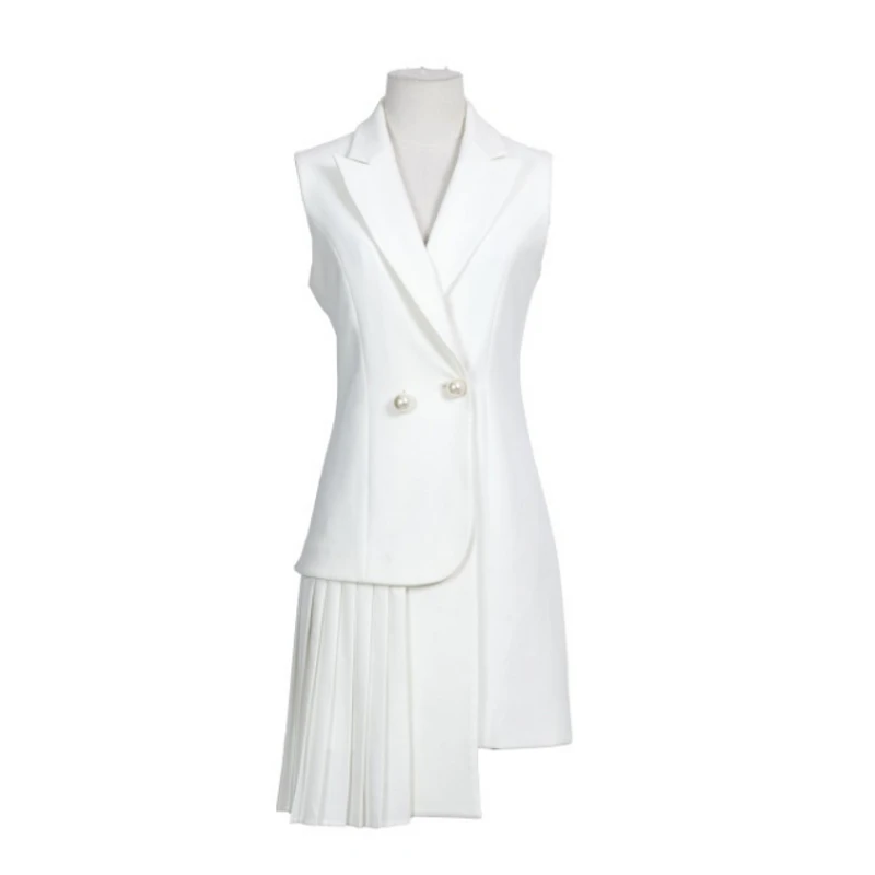 Carmen双排扣西装领连衣裙CS2BOP075