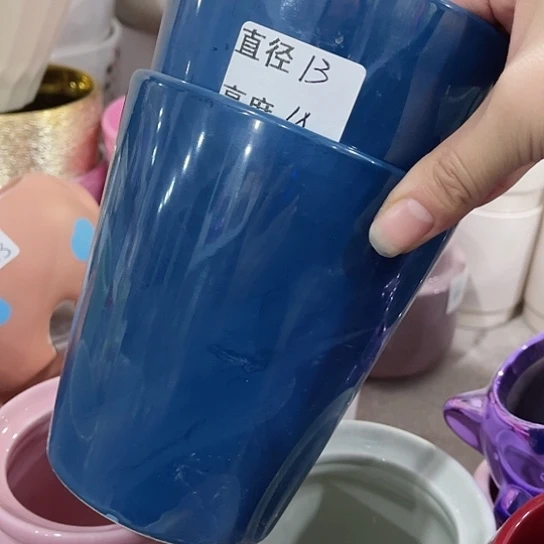 多肉绿植陶瓷花盆9.9包邮，有孔