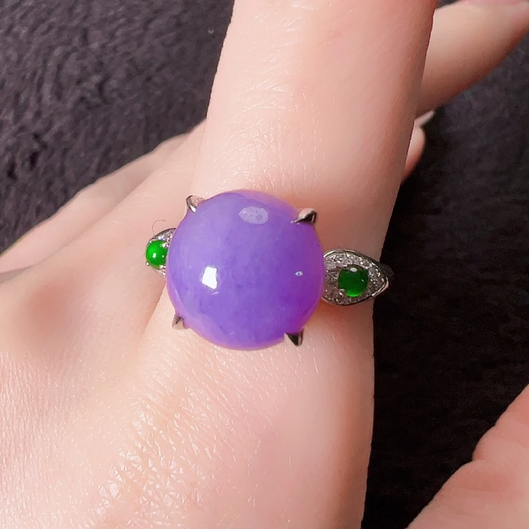 翡翠18K金镶嵌戒指签收后24小时鉴赏期，过时不退