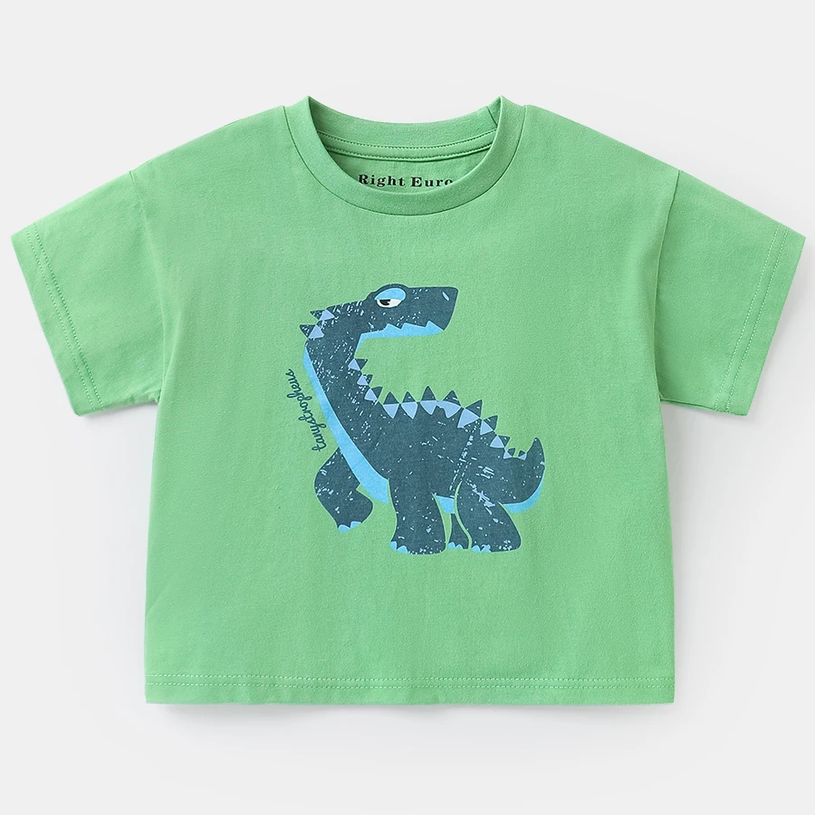 【清仓】右欧童装夏季男童夏装恐龙卡通短袖T恤儿童宝宝衣服U16058