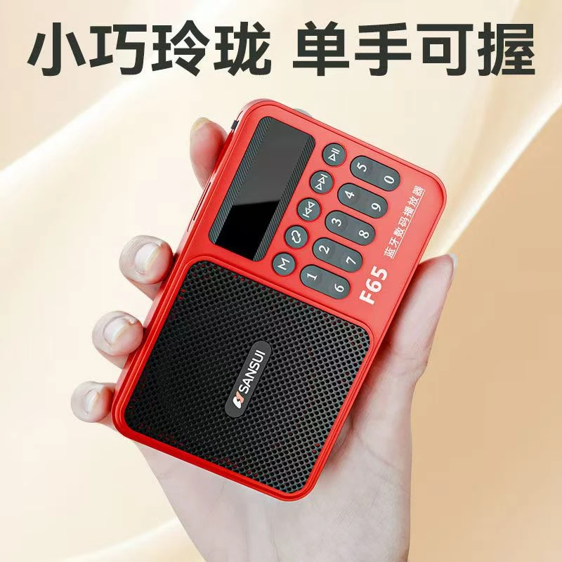 山水F65 新款蓝牙插卡小收音机蓝牙录音便携式小迷你无线蓝牙音响