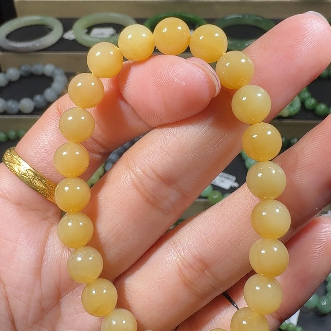 和田玉（糖玉）未镶嵌手链