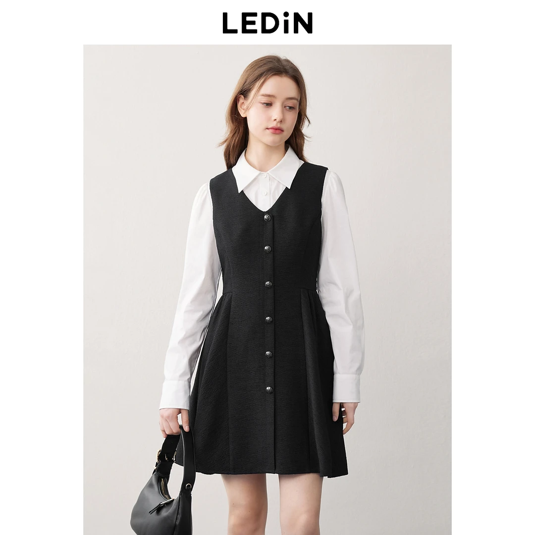 乐町千金风百搭背心裙1910