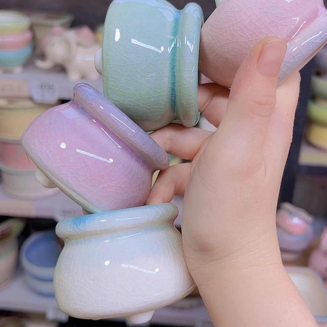 陶瓷花盆当场满12包邮