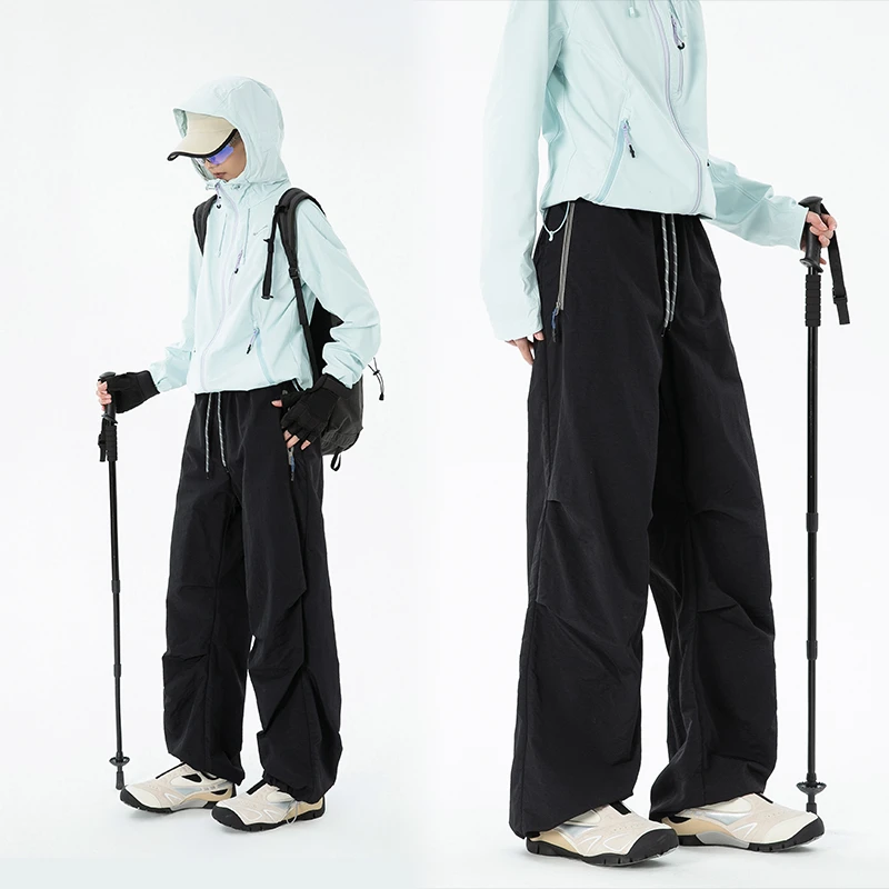 【ABTM】情侣款长裤薄款青春活力日系冰感休闲裤宽松工装裤春夏户外