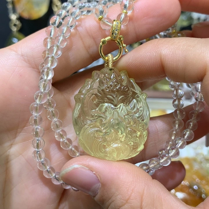 水晶颈饰未镶嵌天然