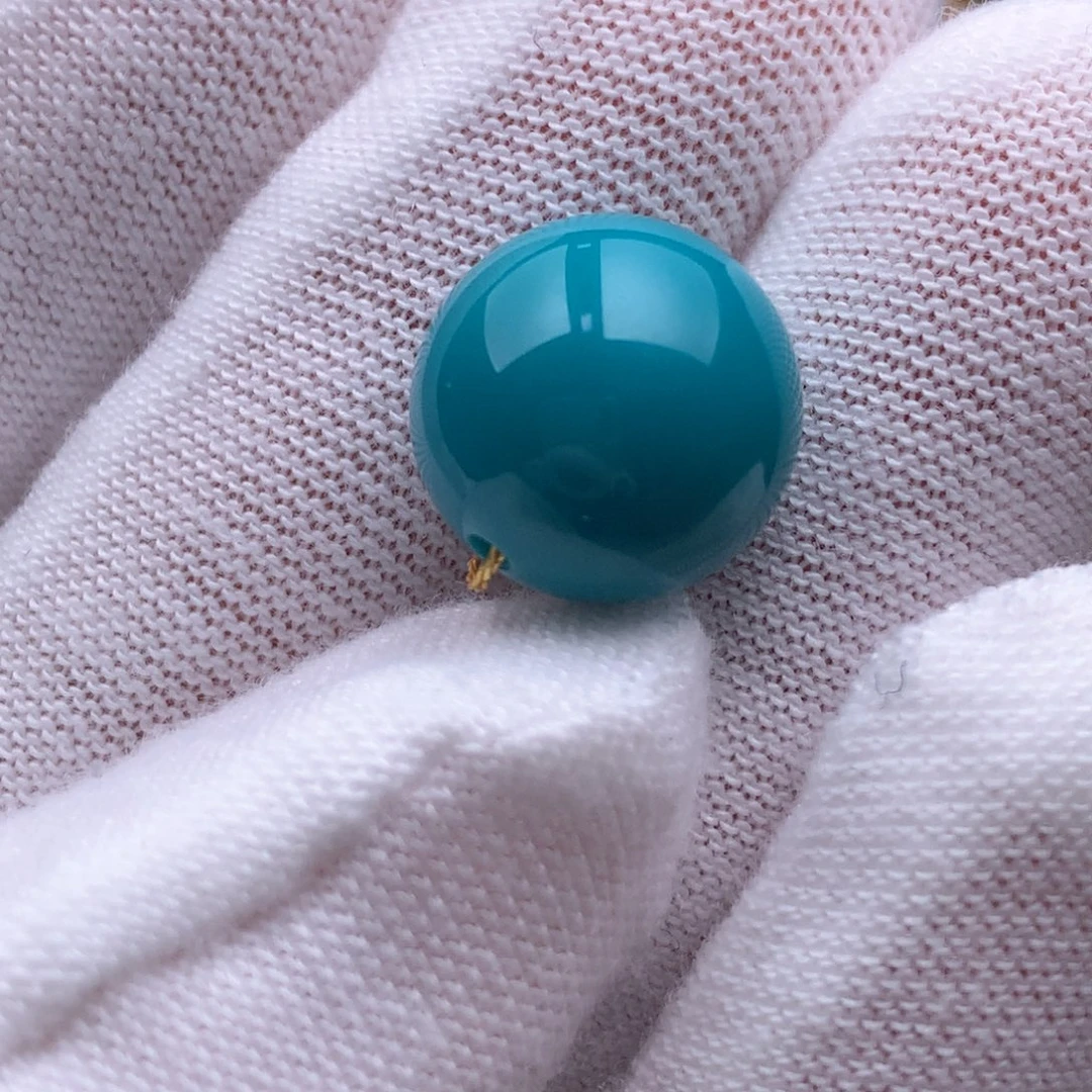 未镶嵌绿松石珠宝奇石12.6mm