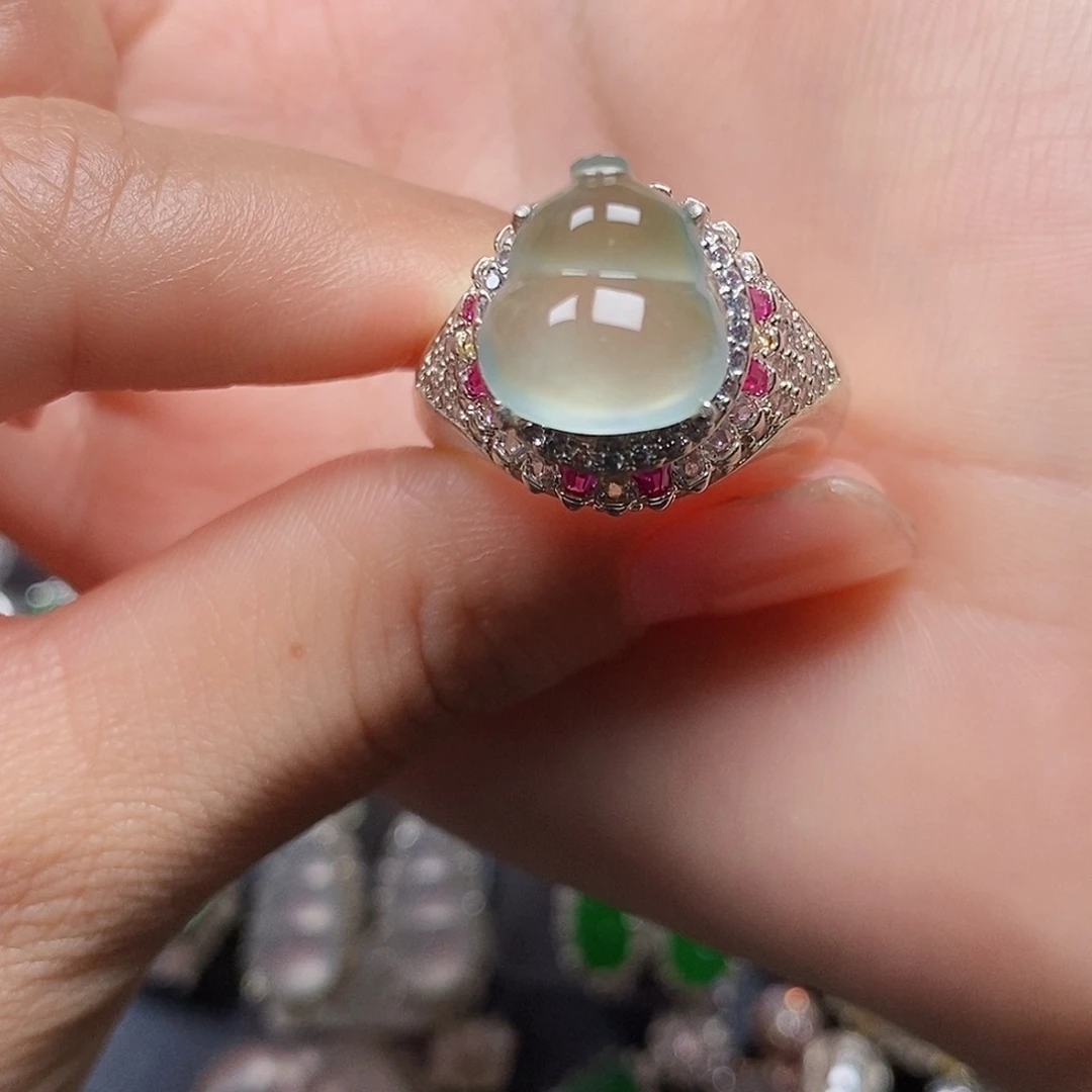 未镶嵌戒指翡翠翡翠戒指