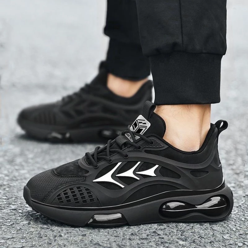 夏季男鞋新款透气网面鞋子男潮流百搭厚底运动鞋休闲跑步老爹鞋男