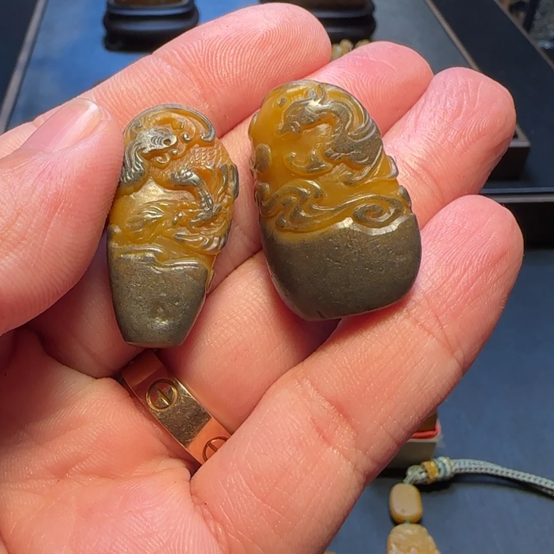 平***车田黄石田黄石摆件