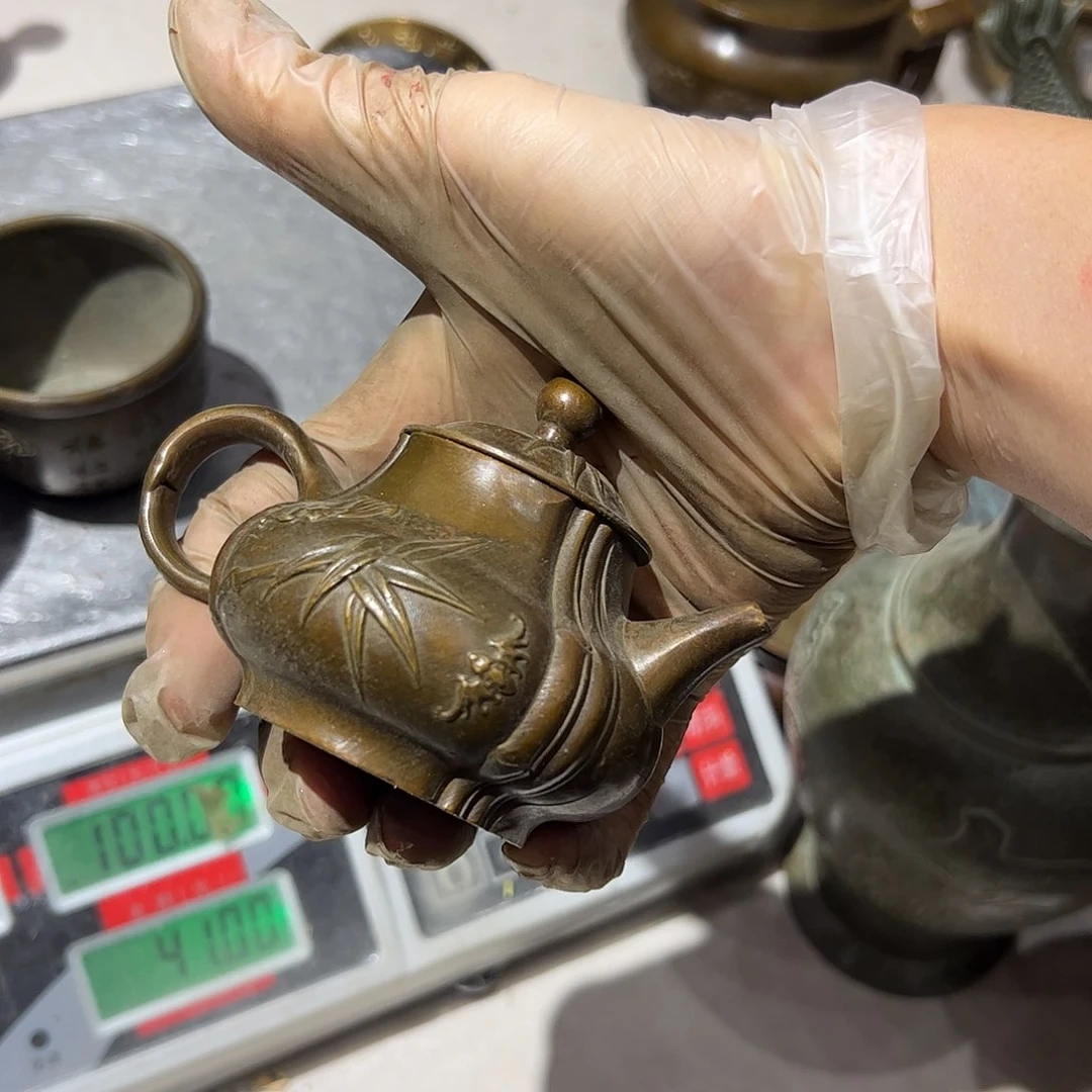 C****平微瑕疵黄铜摆件工艺品